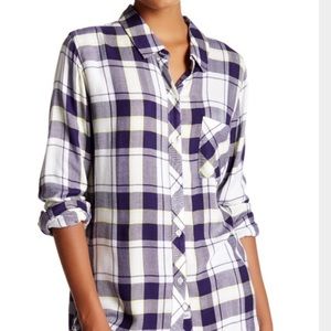 Rails Flannel Shirt in Blue, White and Yellow